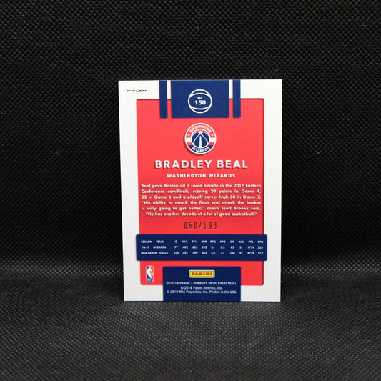 2017-18 Bradley Beal Panini Donruss Optic Orange Fast Break Prizm #193