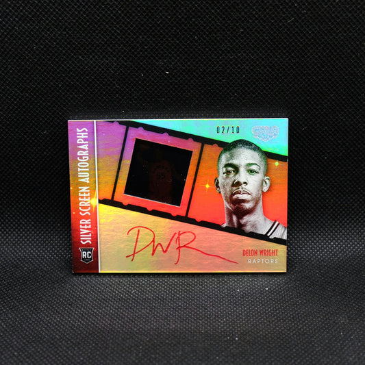2015-16 Panini Gala Delon Wright Silver Screen Autographs Gold /10 Rookie Card