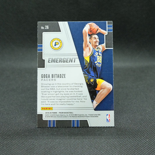 2019-20 Goga Bitadze NBA Prizm Emergent Rookie Card