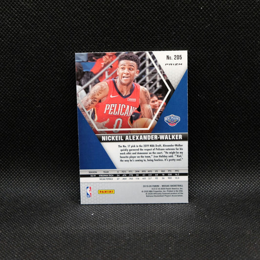 2019-20 Panini Mosaic Nickeil Alexander-Walker #205 Red Mosaic Prizm Rookie