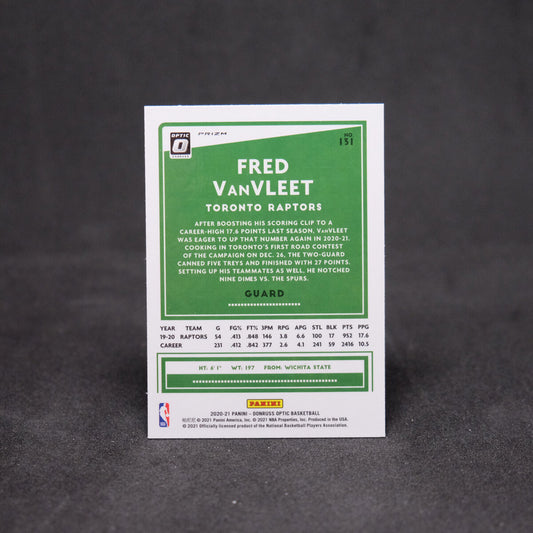 2020-21 Fred VanVleet Panini Donruss Optic Silver Holo Prizm
