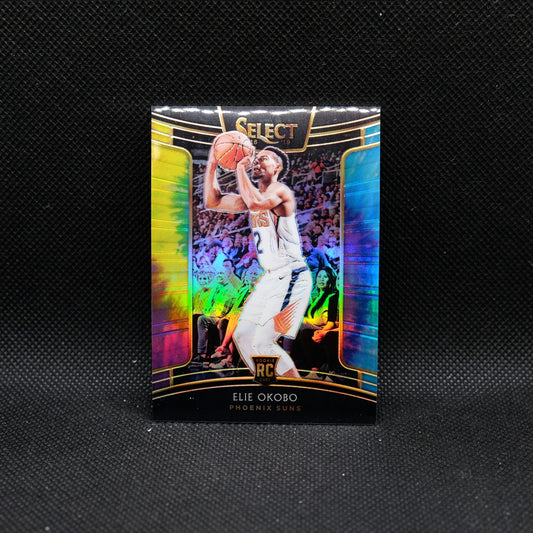 2018-19 Panini Select Elie Okobo #4 Tie Dye Prizm Rookie Card /25
