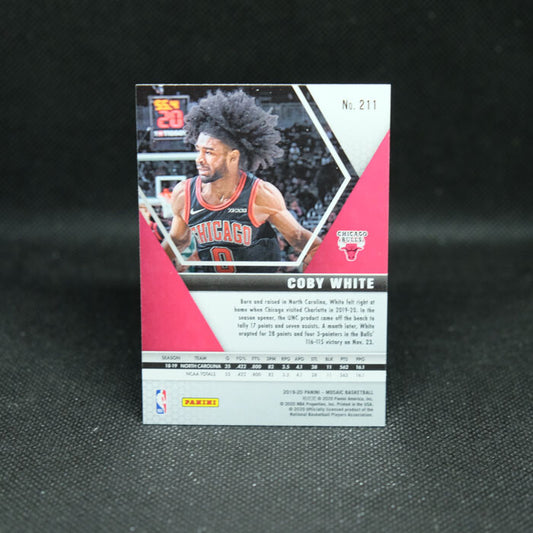 2019-20 Mosaic Coby White Rookie Card