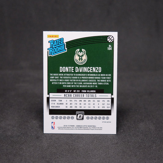 2018-19 Donte Divincenzo Panini Donruss Optic Rated Rookie Silver Mojo Prizm SP