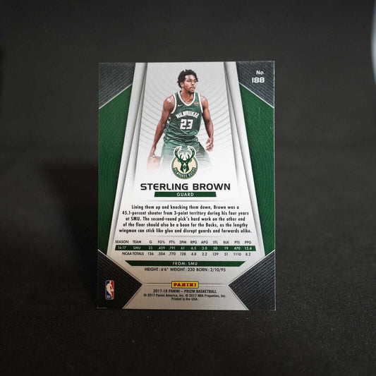 2017-18 Sterling Brown Panini Prizm RC #188