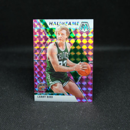 2019-20 Mosaic Larry Bird Hall Of Fame Pink Camo Prizm