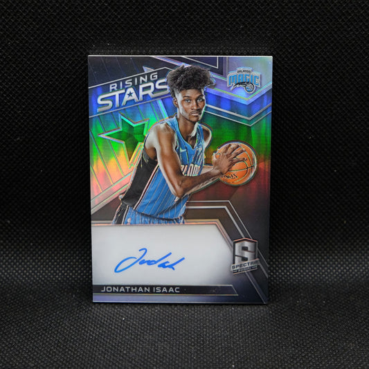 2017-18 Jonathan Isaac Spectra Rising Stars Rookie Auto Silver Prizm /199