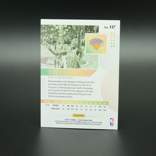 2018-19 Allonzo Trier Status Rookie Card
