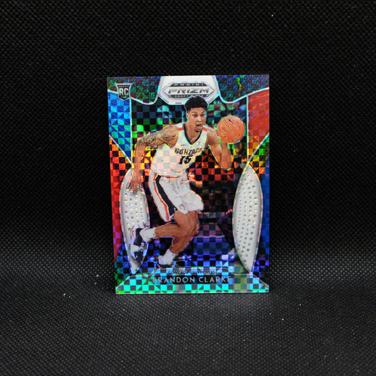 2019 Prizm Draft Brandon Clarke #20 Red White Blue Checkerboard Prizm Rookie ...