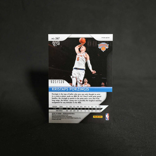 2018-19 Kristaps Porzingis Panini Prizm - Fast Break Red Prizm /125