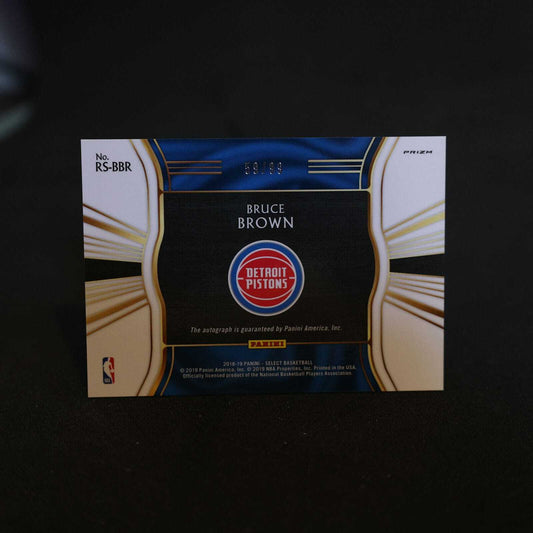 2018-19 Bruce Brown Select Rookie Signatures Neon Green /99