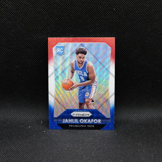 2015-16 Prizm Jahlil Okafor #329 Red White Blue Prizm Rookie Card