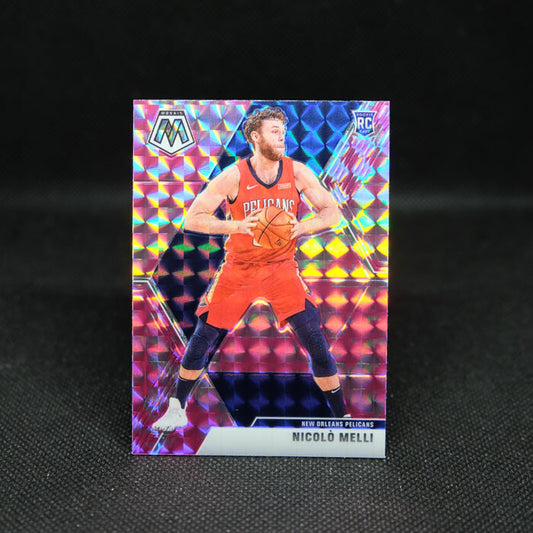 2019-20 Mosaic Pink Camo Prizm Nicolo Melli Rookie Card