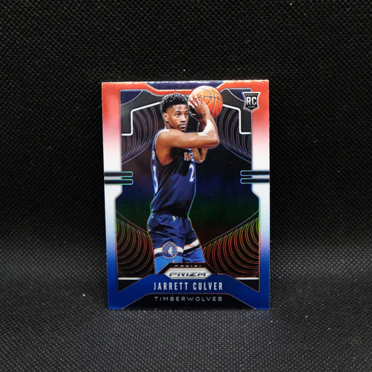 2019-20 Prizm Jarrett Culver #252 Red White Blue Prizm Rookie Card