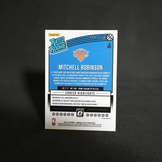 2018-19 Mitchell Robinson Donruss Optic Rated Rookie Silver Scope Prizm /249