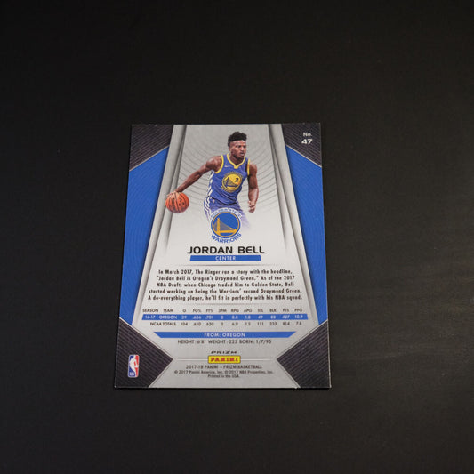 2017-18 Jordan Bell Prizm NBA #47 Red White Blue Prizm Rookie Card