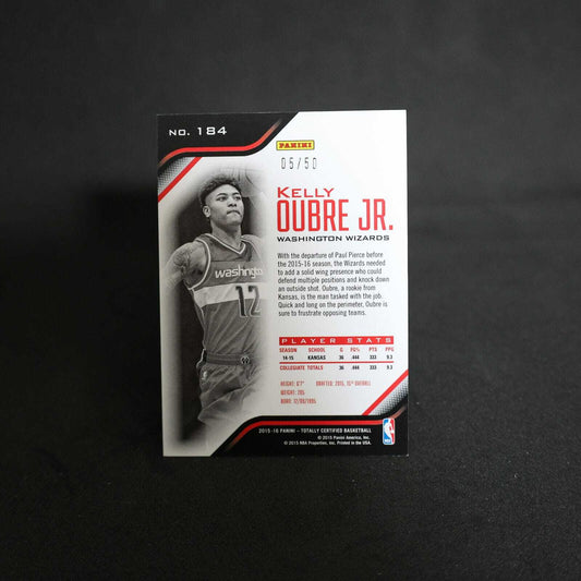 2015-16 Kelly Oubre Jr. Totally Certified #184 Rookie Card Purple /50