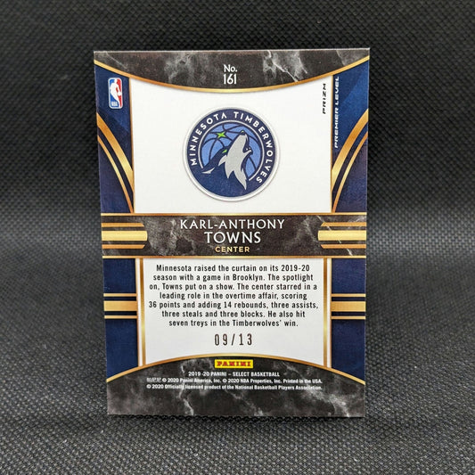 2019-20 Karl-Anthony Towns Donruss Select Neon Orange Pulsar Prizm /13