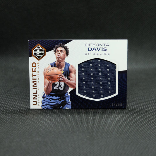 2016-17 Deyonta Davis Limited - Unlimited Potential Materials Rookie Card /99