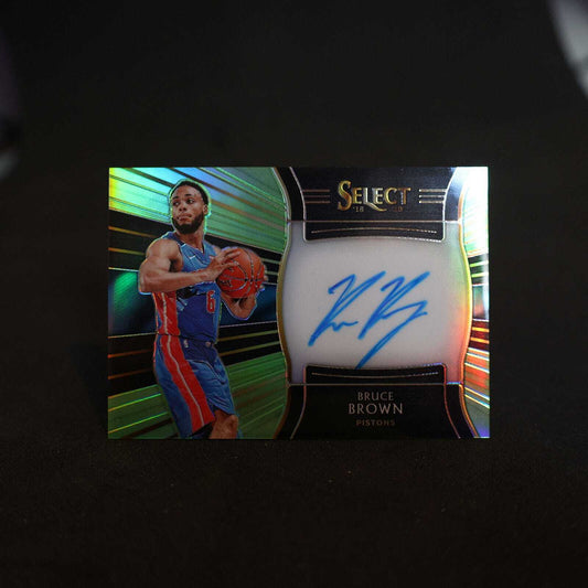 2018-19 Bruce Brown Select Rookie Signatures Neon Green /99