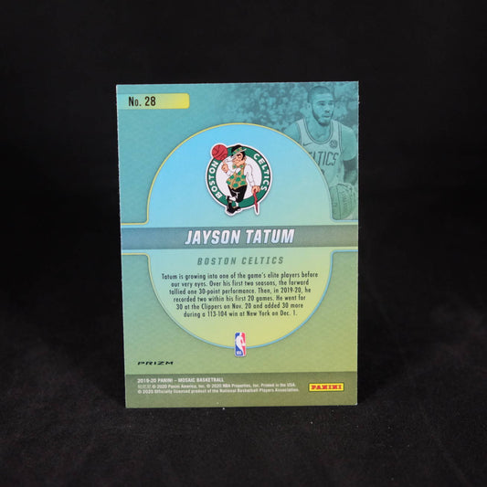2019-20 Panini Mosaic Jayson Tatum Center Stage Prizm #28
