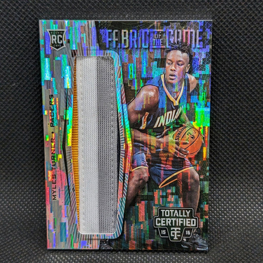 2015-16 Myles Turner Panini Totally Certified Fabric Of The Game RC Patch /25