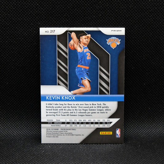 2018-19 Kevin Knox Prizm #217 Hyper Prizm Rookie Card