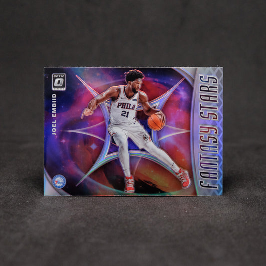 2019-20 Joel Embiid Donruss Optic Fantasy Stars Holo Silver Prizm