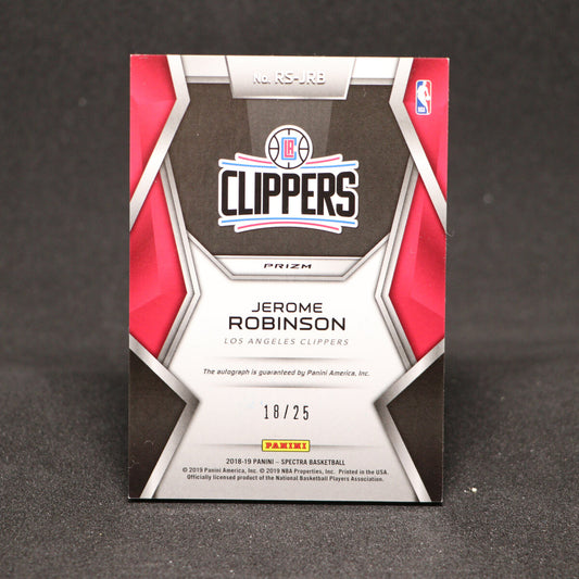 2018-19 Jerome Robinson - Rising Stars Signatures Pink Fast Break Prizm Rooki...