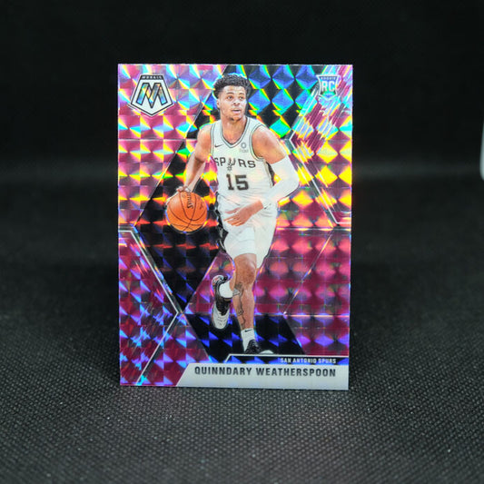 2019-20 Mosaic Pink Camo Prizm Quinndary Weatherspoon Rookie
