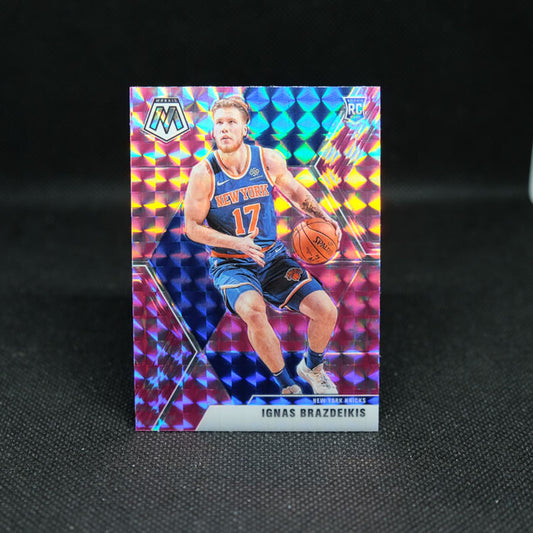 2019-20 Mosaic Pink Camo Prizm Ignas Brazdeikis Rookie