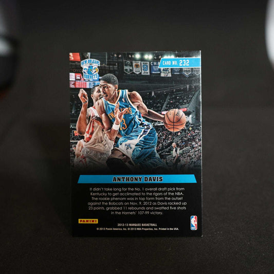 2012-13 Anthony Davis Marquee Black Rookie Card #232