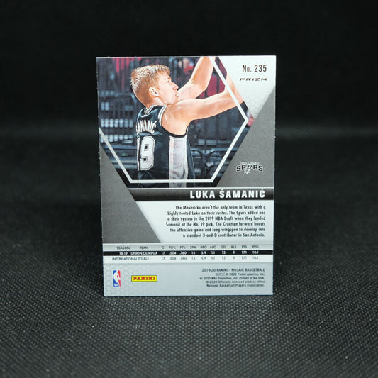 2019-20 Mosaic Pink Camo Prizm Luka Samanic Rookie