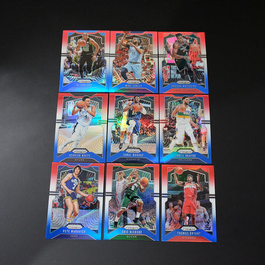 2019-20 Prizm Red White Blue Prizm Card Lot #2 - 9 Cards