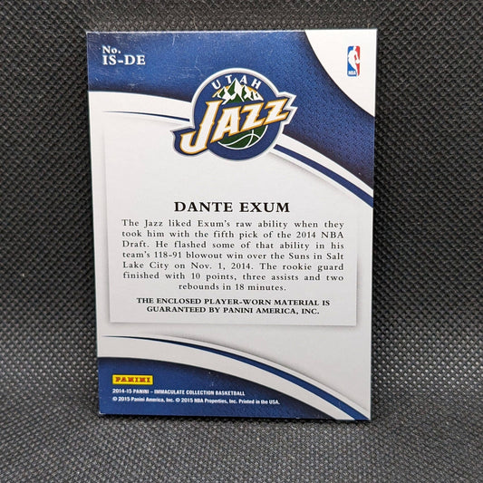 2014-15 Dante Exum Immaculate IS-DE Rookie Patch 63/75