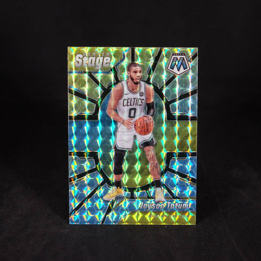 2019-20 Panini Mosaic Jayson Tatum Center Stage Prizm #28