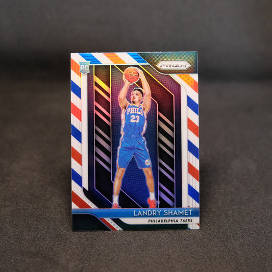 2018-19 Landry Shamet Prizm - Red White Blue Rookie Card #199