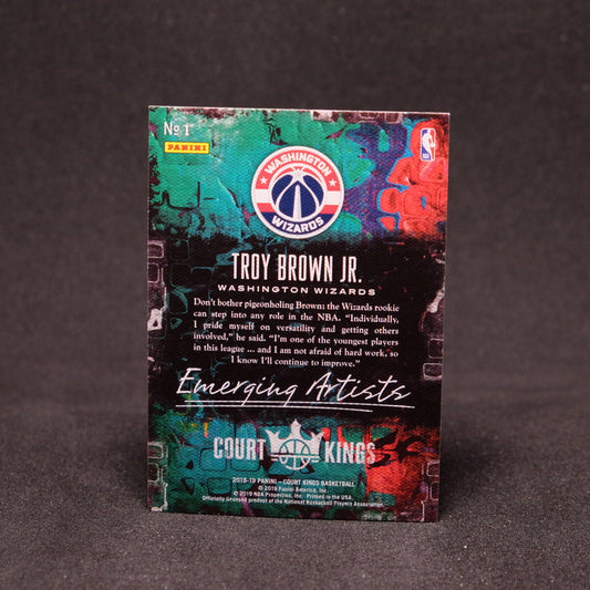 Troy Brown Jr. 2018-19 Court Kings Emerging Artists Rookie