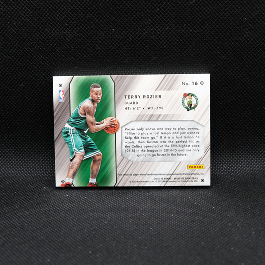 2015-16 Absolute Terry Rozier Tools Of The Trade Rookie Player Worn Patch 1/25