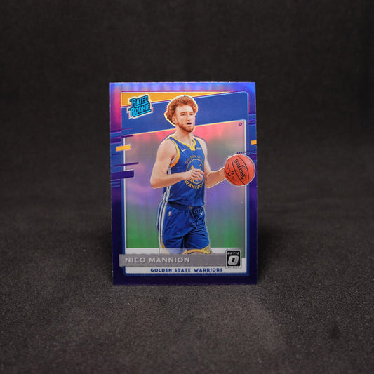 2020-21 Nico Mannion Donruss Optic Rated Rookie Purple Prizm RC