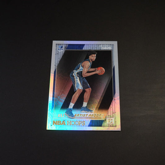2016-17 Deyonta Davis Hoops #287 Silver Holo Artist Proof Rookie Card 1/25