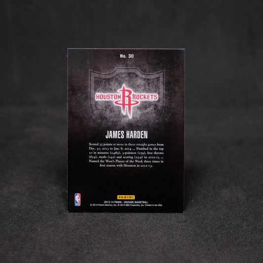 2013-14 James Harden Panini Crusade Blue
