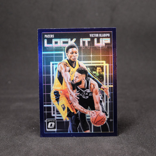 2018-19 Victor Oladipo Donruss Optic Lock It Up Purple Holo Prizm
