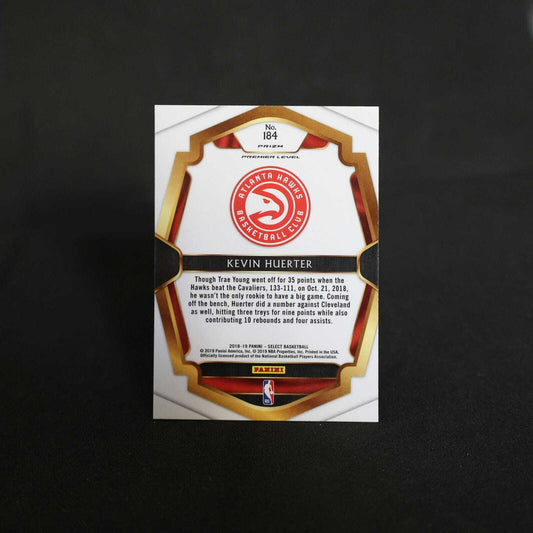 2018-19 Kevin Huerter Select Premier Level Tri Colour Prizm Rookie Card