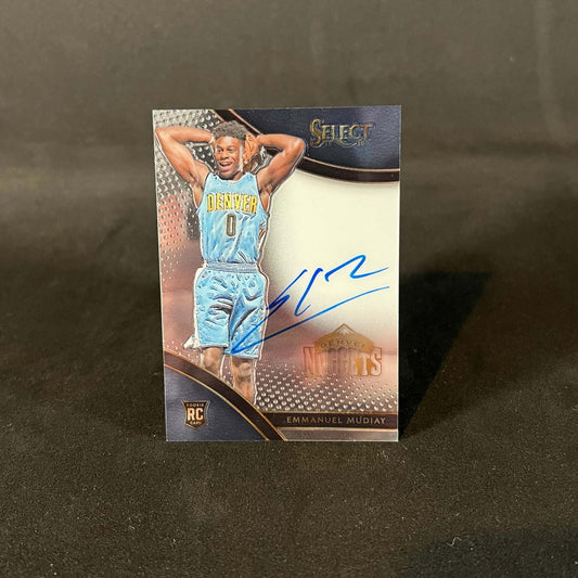 2015-16 Emmanuel Mudiay Panini Select Rookie Signatures RC /199