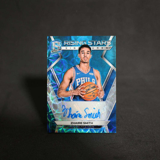 2018-19 Zhaire Smith Spectra Rising Stars Signatures Blue Scope Prizm Rookie ...