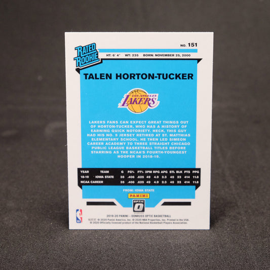 Talen Horton-Tucker 2019-20 Donruss Optic Rated Rookie