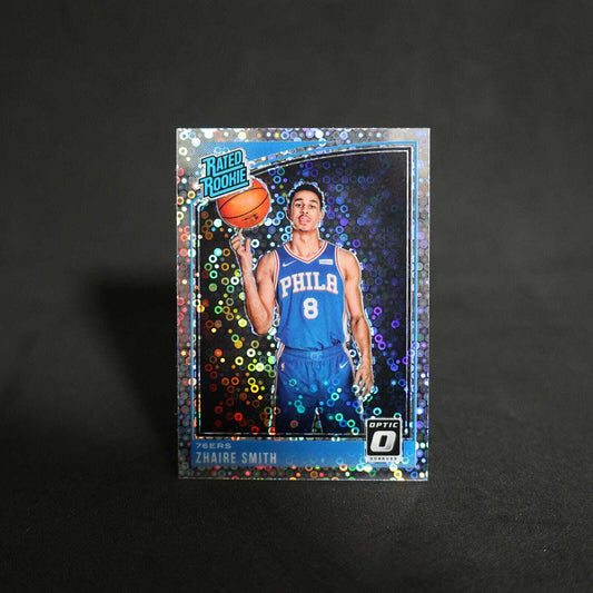 2018-19 Zhaire Smith Donruss Optic - #154 Fast Break Silver Prizm Rookie Card