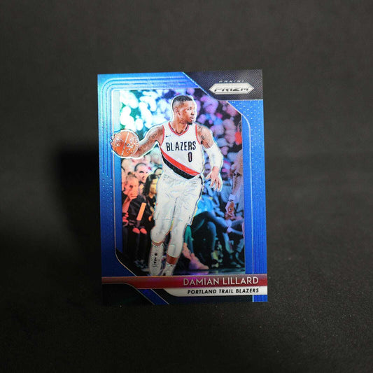 2018-19 Panini Prizm Damian Lillard #81 Blue Prizm /199