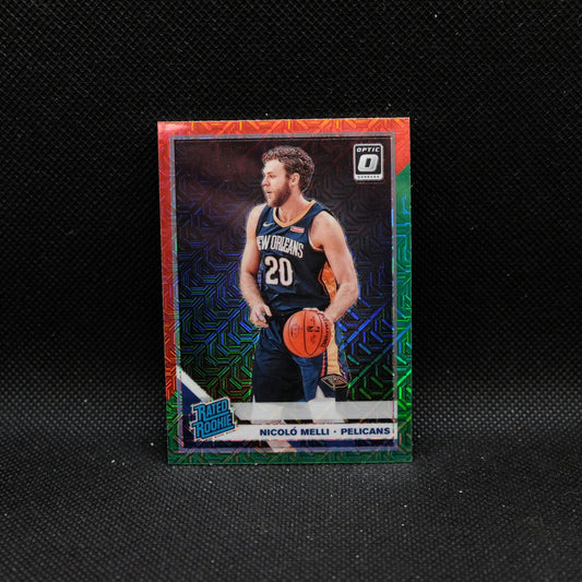 2019-20 Donruss Optic Nicolo Melli Rated Rookie Choice Red / Green Prizm